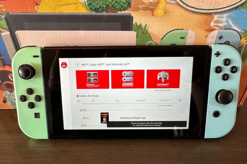 Nintendo Switch Online Subscription on Switch screen