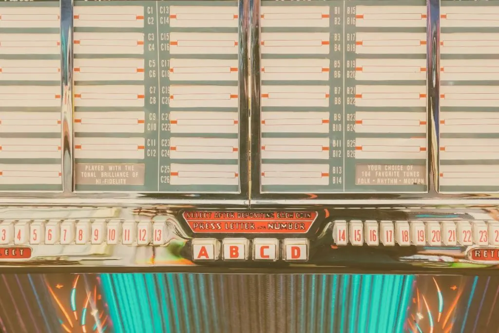 Front of a Jukebox